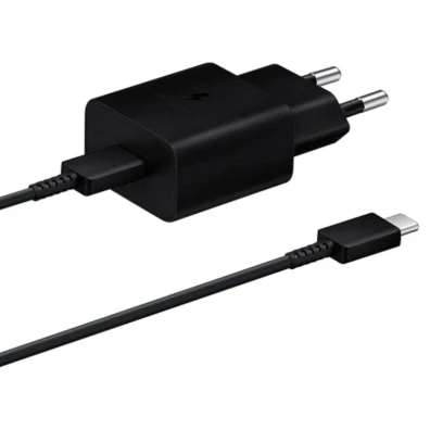Samsung Cargador EP-T1510XBEGEU USB Tipo C + Cable 15W Negro