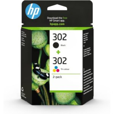 CARTUCHO HP Nº 302 Negro y Color Pack de 2