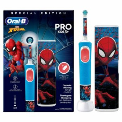 CEPILLO DENTAL ELÉCTRICO BRAUN ORAL-B VITALITY KIDS SPIDERMAN + FUNDA DE VIAJE