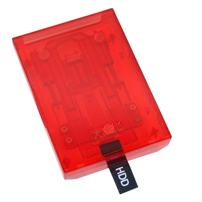 Caja Disco Duro Xbox 360 Slim (Rojo Transparente)
