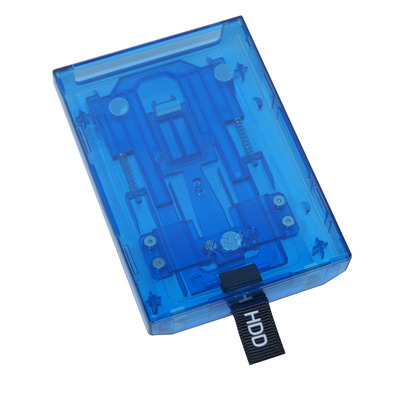Caja disco duro Xbox 360 Slim (Azul transparente)