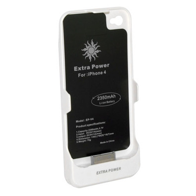 Batería Externa para iPhone 4 2350 mAh Blanca