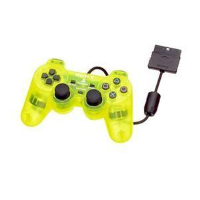 Dual Shock 2 Amarillo Transparente