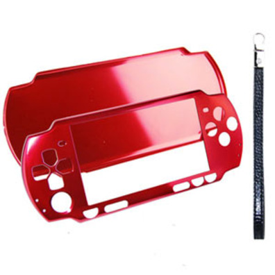 Ultra Slim Aluminium Case PSP Slim Rojo
