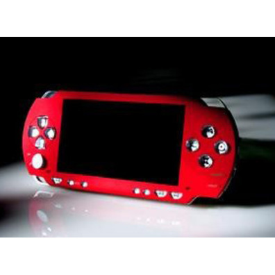 Carcasa Face Plate Smooth As Silk PSP Roja / Rosa Rojo