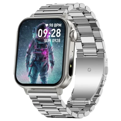 Correa de Acero Plata Colmi P80 para Smartwatches y Smartband