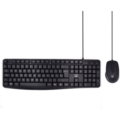 COMBO TECLADO/RATON EWENT EW3006 USB NEGRO