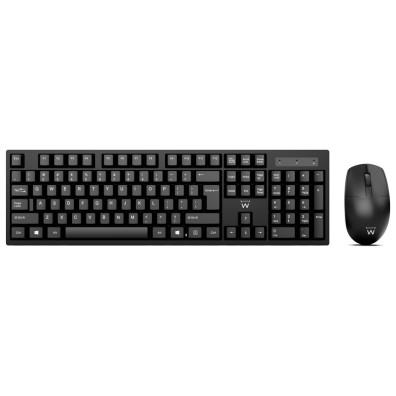 Kit Teclado y Mouse inalámbricos, QWERTY, diseño ES