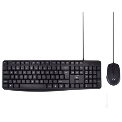 Teclado + Ratón Ewent Ew3007 Usb Negro