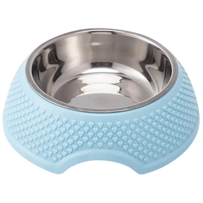 Comedero Acero Inoxidable Azul para Mascota
