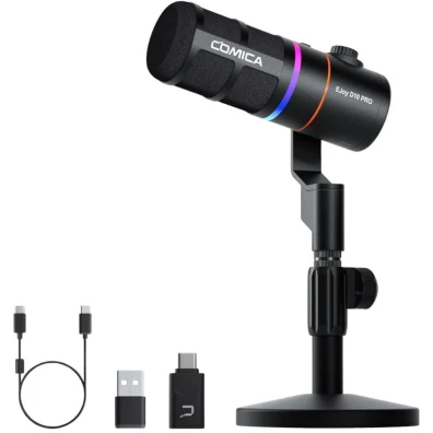 Micrófono Inalámbrico Gaming COMICA EJoy D10 Pro (D) Negro