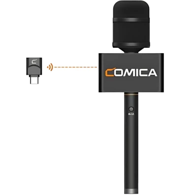 Micrófono Inalámbrico COMICA Revo S USB-C para Entrevistas en Mano