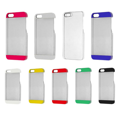 Carcasa Transparente Plastic Case para iPhone 5/5S Plateado