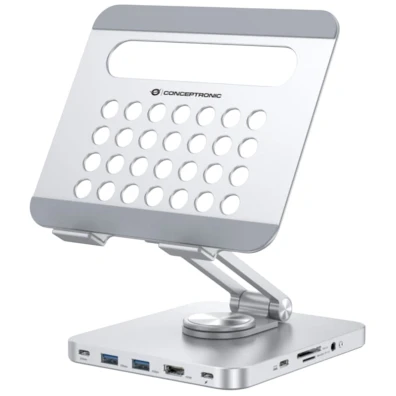 Docking USB-C Soporte Conceptronic HDMI4K USB-C PD100W Multimedia