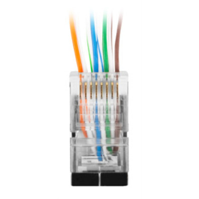 Conector RJ45 Cat.6 8p8c Pass Throught 20 und. LANBERG