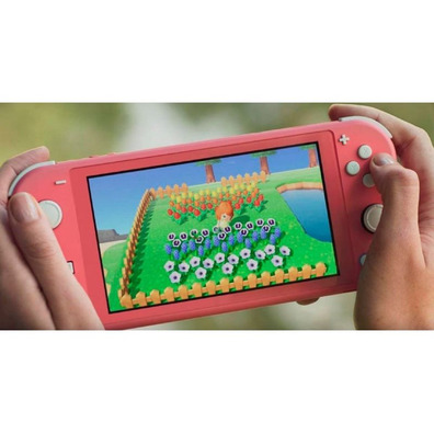 Consola Nintendo Switch Coral + Juego Animal Crossing New Horizons (Código de Descarga en la Caja) +