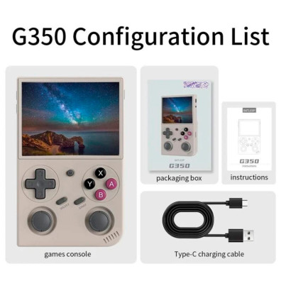 Consola Portátil Retro Anbernic G350 1GB/64GB Gris