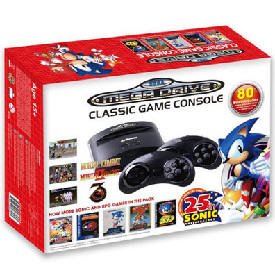 Consola Retro Mega Drive Portátil Ed Sonic 25TH