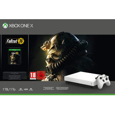 Consola Xbox One X 1 TB Robot White + Fallout 76