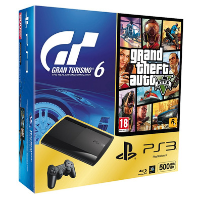 Consola PS3 500Gb + GT6 + GTA V