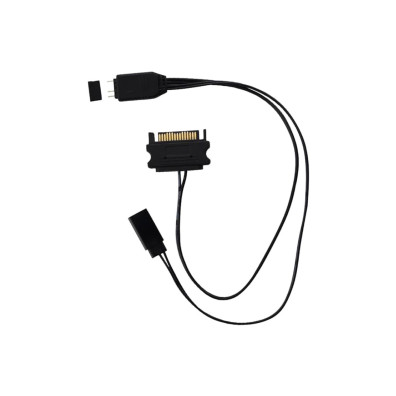 Controlador Mini Iluminación ARGB Coolbox con Conector 3-Pin 5V SATA Negro