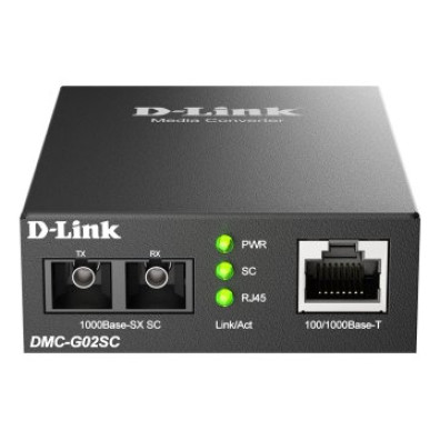 Convertidor de Medios Multimodo 100/1000 Base-T a 1000 Base-SX (SC) 550M Power 5V - DLINK