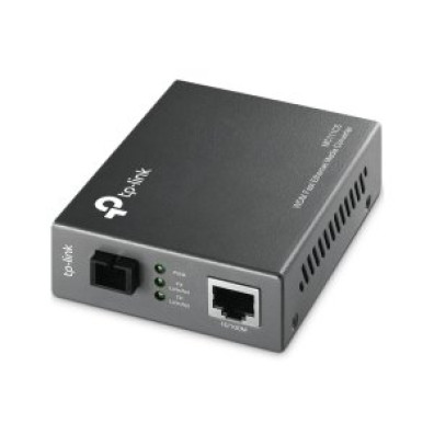 Convertidor Fibra TP-Link MC111CS RJ45 Ethernet a Fibra Monomodo SC 100MB Full Duplex 20KM