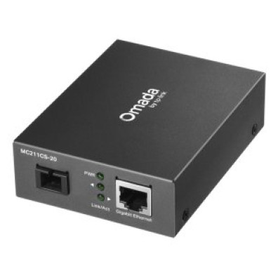 CONVERTIDOR DE FIBRA TP-LINK MC211CS-20 RJ45 ETH A FIBRA MONOMODO SC 1GB FULLDUPLEX - 20KM