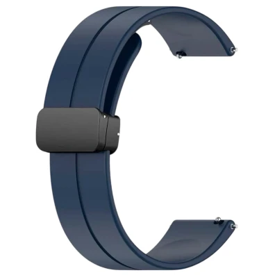 Correa Universal Magnética 22mm Azul Oscuro - Xiaomi/Amazfit/Samsung/Huawei/Realme/Ticwatch