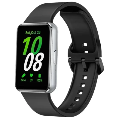 Correa de silicona Samsung Galaxy Fit 3 Negro - Marca CROCOCASE