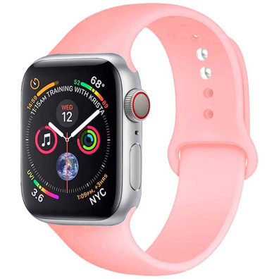 Correa de Silicona Apple Watch 42/44/45/49mm - Marca CROCOCASE - Rosa
