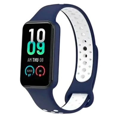 Correa Xiaomi Mi Smart Band 8 Active / Redmi Smart Band 2 Azul y Blanco - CROCOCASE