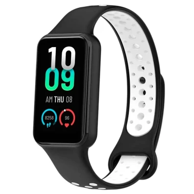 Correa Xiaomi Mi Smart Band 8 Active / Redmi Smart Band 2 - Negro+Blanco Dual Color