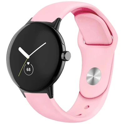 Correa Silicona 20mm Rosa Universal Elegance para Smartwatch Xiaomi/Amazfit/Samsung/Huawei/Realme/Ticwatch