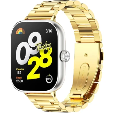 Correa Metal Eslabones Xiaomi Mi Smart Band 9 Pro / Band 8 Pro / Redmi Watch 4 / Redmi Watch 5 / Redmi Watch 6 / Xiaomi Smart Band 10 Pro Dorado