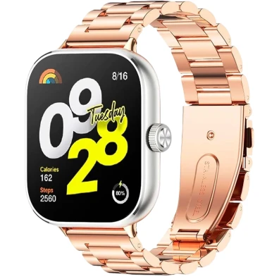 Correa Metal Xiaomi Smart Band 10 Pro Dorado Rosa / Mi Smart Band 9 Pro/8 Pro/Redmi Watch 4/6/