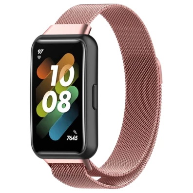 Correa Milanesa Magnética Rosa Huawei Band 7 - CROCOCASE