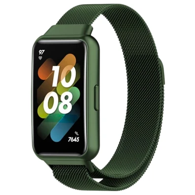 Correa Milanesa Magnética Verde Bosque para Huawei Band 7