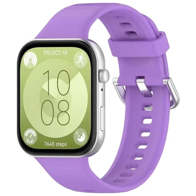 Correa de silicona Morado para Huawei Watch Fit 3 by CROCOCASE