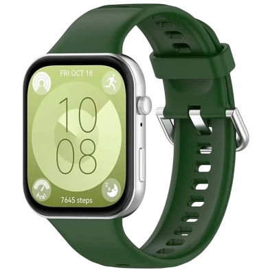 Correa de silicona Verde Oscuro Huawei Watch Fit 3