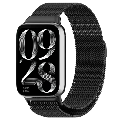 Correa Milanesa Magnética Xiaomi Mi Smart Band 10 Pro / 9 Pro / 8 Pro / Redmi Watch 6 / 5 / 4 Negro