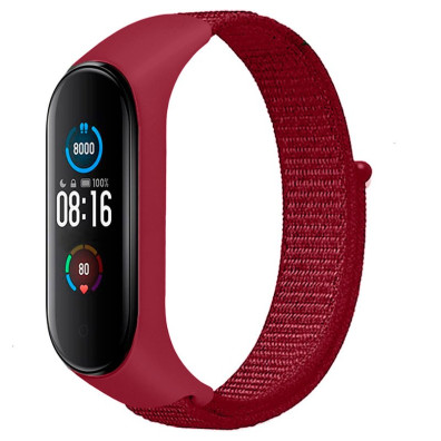 Correa Nailon Xiaomi Mi Smart Band 6 / Mi Band 5 / Amazfit Band 5 - Rojo
