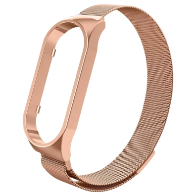 Correa Milanesa Magnética Dorado Rosa para Xiaomi Smart Band 7