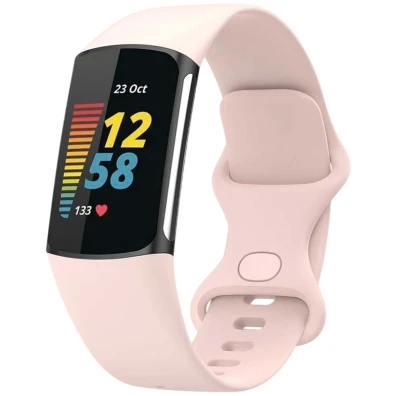 Correa de Silicona Fitbit Charge 5 / Charge 6 Rosa - CROCOCASE