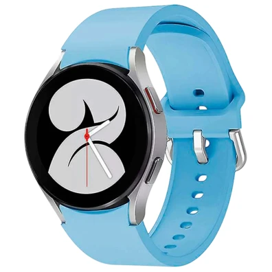 Correa de silicona Samsung Galaxy Watch 4/5/6 Azul Claro - CROCOCASE
