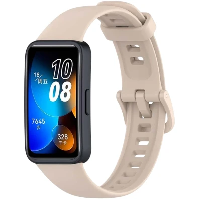 Correa de Silicona Marfil para Huawei Band 8, Huawei Band 9 y Honor Band 9