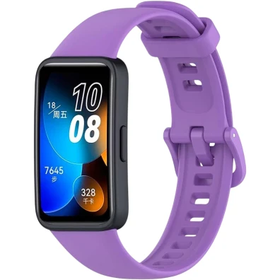 Correa de Silicona Morada para Huawei Band 8, Huawei Band 9 y Honor Band 9 - CROCOCASE