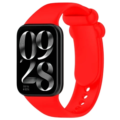 Correa de Silicona Roja para Xiaomi Mi Smart Band 9 Pro, 8 Pro, Redmi Watch 4, 5, 6 y Xiaomi Smart Band 10 Pro