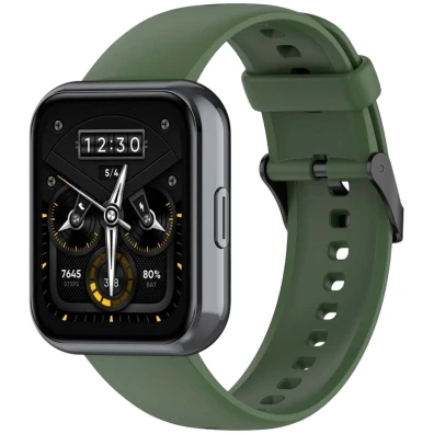 Correa de Silicona Realme Watch 3 / 3 Pro Verde Oscuro - Marca CROCOCASE