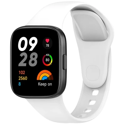 Correa de silicona Xiaomi Redmi Watch 3 Blanco - Accesorio para smartwatch